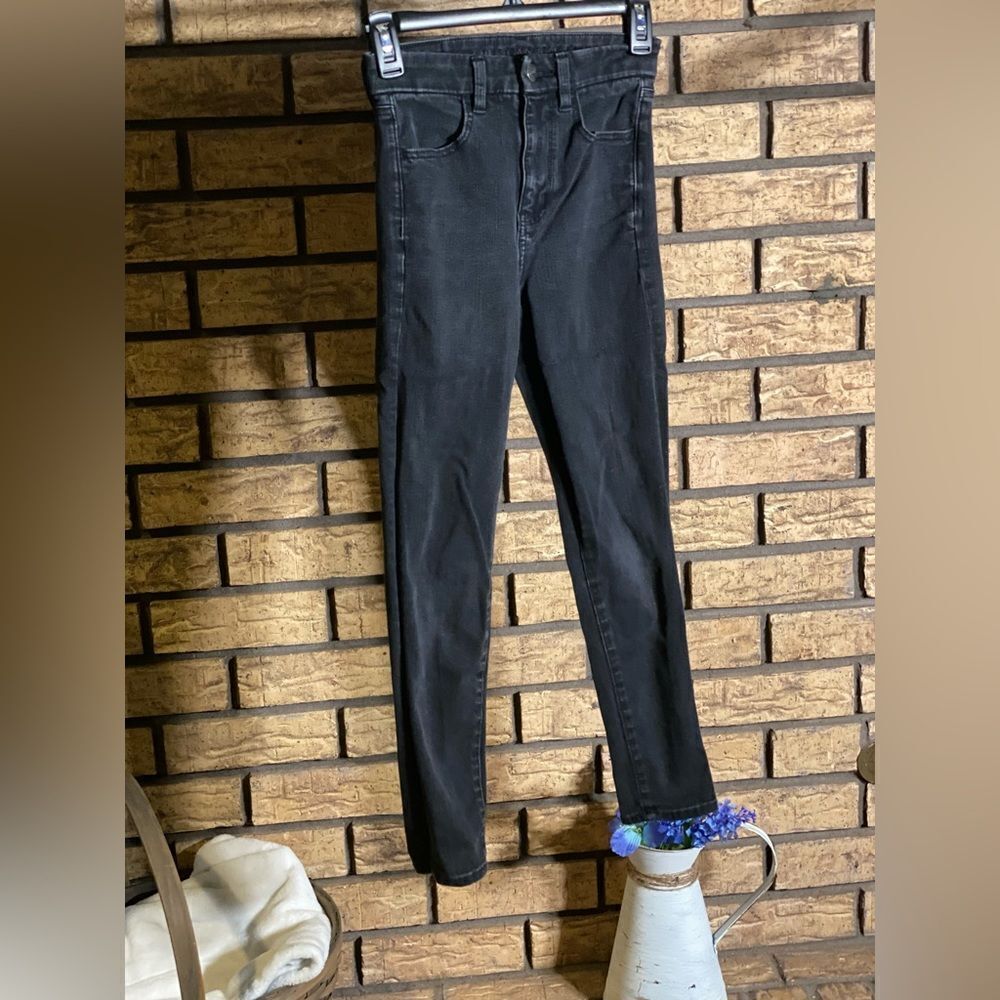 American eagle‎ black wash extra stretch jeans 00 short